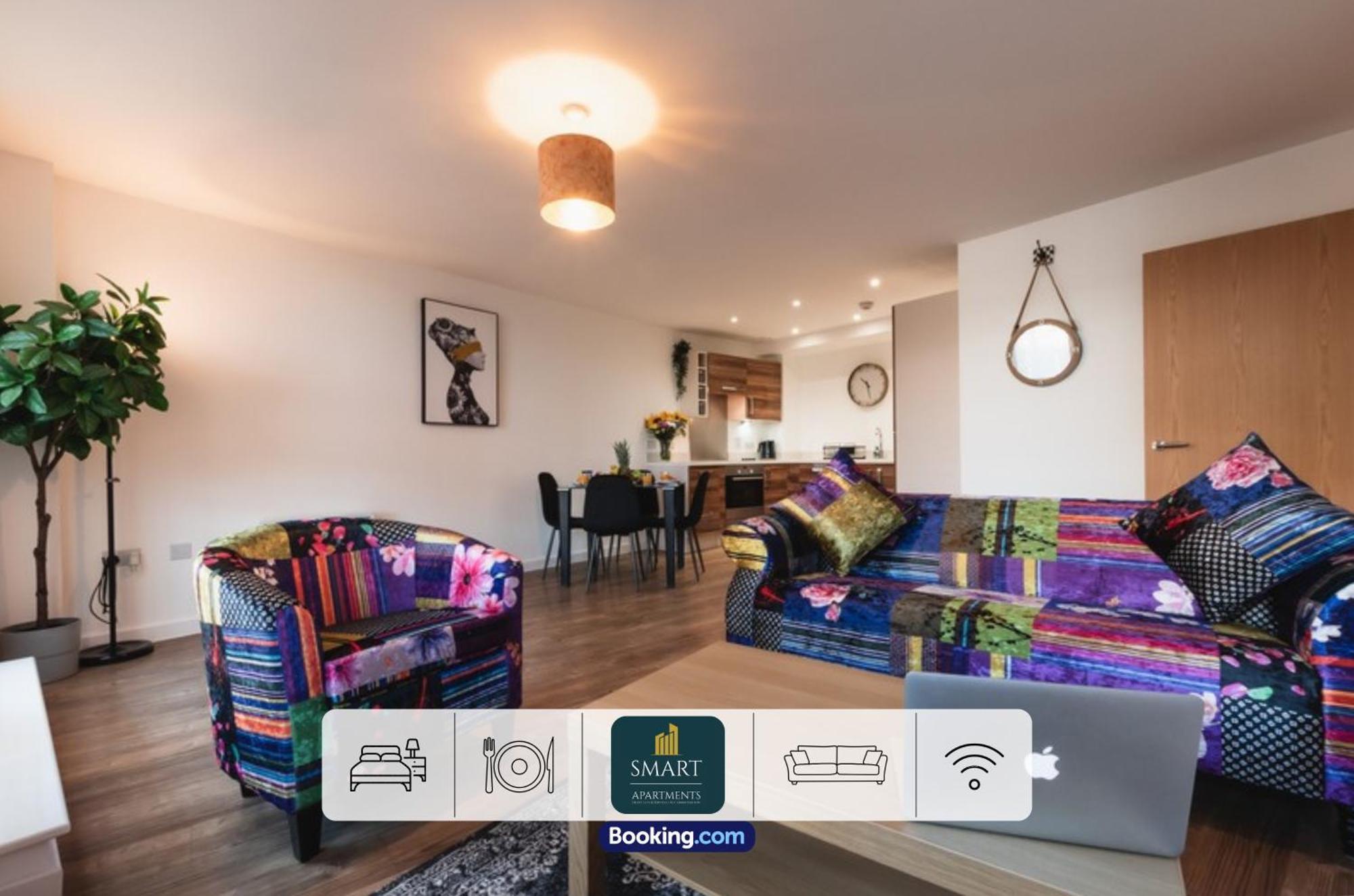 Spacious City Center Apartment By Smart Apartments Short Lets & Serviced Accommodation Apartment Southampton With Free Wifi Exterior foto